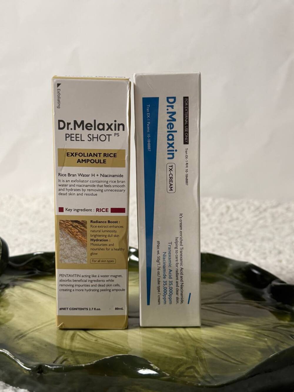 Dr.Melaxin Peel Shot Exfoliant Rice Ampoule 80ml+Tranexamic Acid 50g